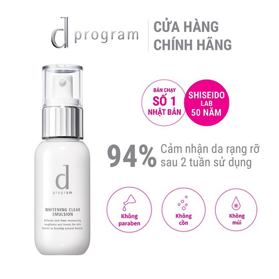 Sữa Dưỡng Trắng Da D Program 100 ml